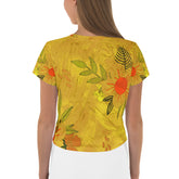 Treble Trails Tapestry All-Over Print Crop Tee